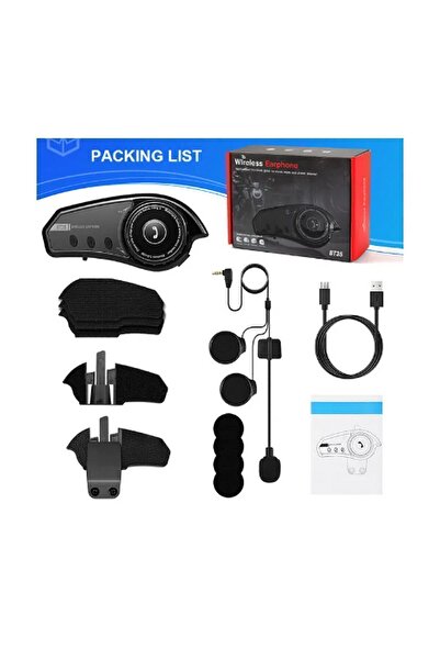 Vothoon Bt35 Kask Kulaklık Bluetooth 5.0 Motosiklet Interkom Su Geçirmez Kablosuz Kulaklık