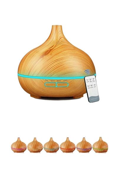 Vothoon Hava Nemlendirici 7 Led Işıklı Aromatik Oda Kokusu 550 ml Kahve Aroma...