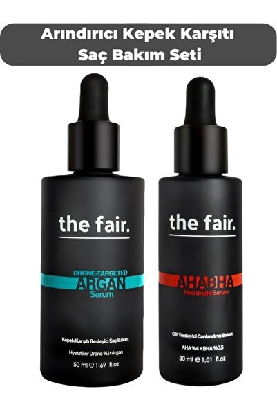 the fair. Argan Arındırıcı Kepek Karşıtı Saç Serumu ve Ahabha Cilt Yenileyici...