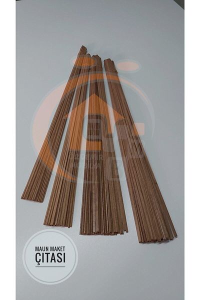 Özdemir Mobilya Mahogany Wooden Model Slate 2mmx2mmx500mm 10 Pieces