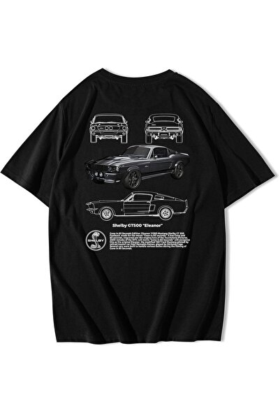 BRZ COLLECTION Tricou supradimensionat unisex Shelby GT500 „Eleanor”.