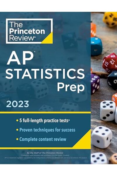 Penguin Random House مراجعة Princeton Review Ap Statistics Prep 2023 5 اختبار...