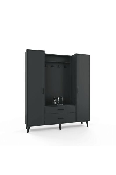 Genel Markalar Malta Portmanto / Vestiyer - Antrasit - Çekmeceli