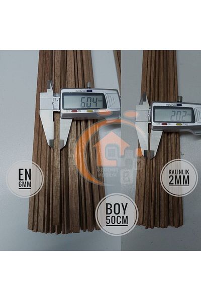 Özdemir Mobilya Mahogany Wood Model Streamer 6mmx2mmx500mm 10 Pieces
