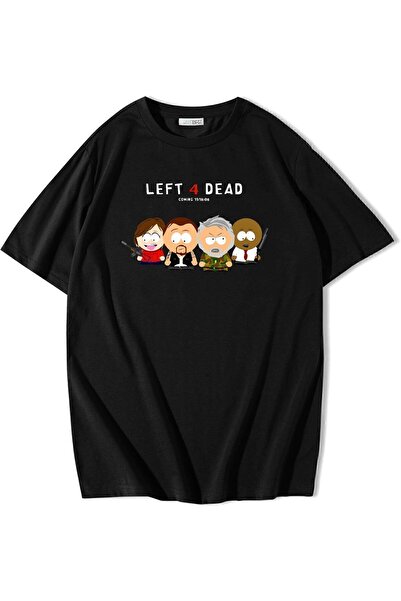 BRZ COLLECTION Tricou supradimensionat unisex South Park Left 4 Dead