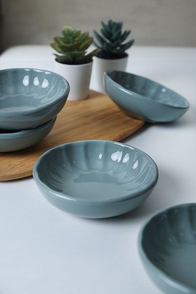 Keramika Μπολ Σάλτσας Green Sirius 12 cm - 6 Τεμάχια 326