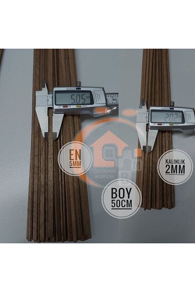 Özdemir Mobilya Mahogany Wood Model Streamer 5mmx2mmx500mm 10 Pieces