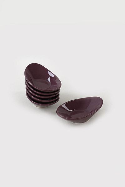 Keramika Μπολ Σνακ Purple Wave / Μπολ Σάλτσας 12 εκ. 6 Τεμάχια