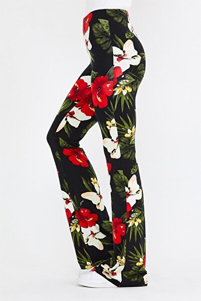 BRZ COLLECTION Γυναικείο παντελόνι με floral σχέδιο