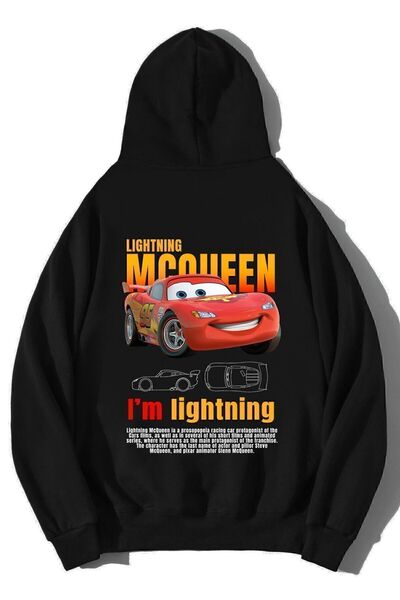 BRZ COLLECTION Hanocă unisex oversize Lightning McQueen