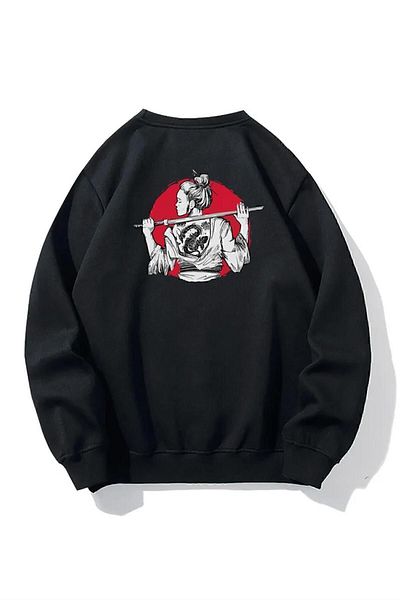 BRZ COLLECTION Hanorac oversize pentru fete samurai unisex