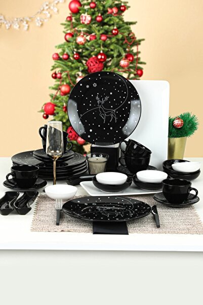 Keramika Set mic dejun de noapte de iarnă 31 piese pentru 6 persoane