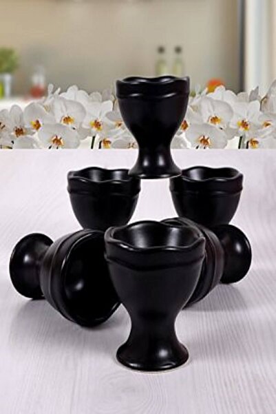 Keramika 6-Piece 7 cm Matte Black Juliet Egg Cup Za005007F956A0000000A