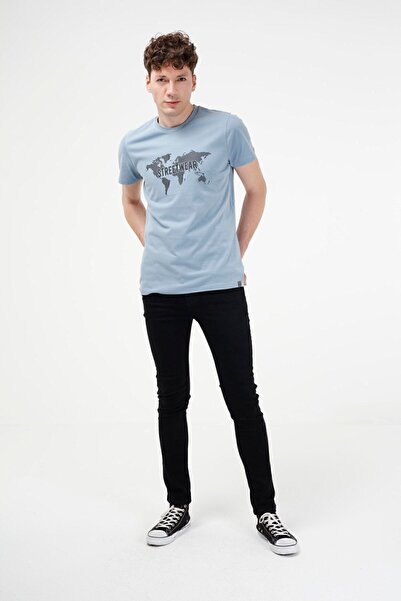 BRZ COLLECTION Силно щампована мъжка тениска