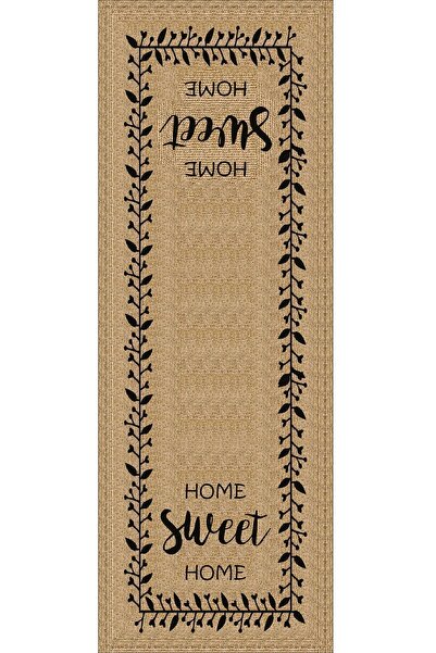 Viva Home 40x140cm Leke Tutmaz Premium Tay Tüyü Dokuma Kumaş Masa Örtüsü Runner Hasır Görünümlü Rnr184