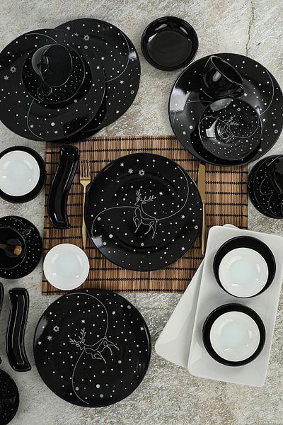 Keramika Winter Nigh Breakfast Set 31 Pieces for 6 People