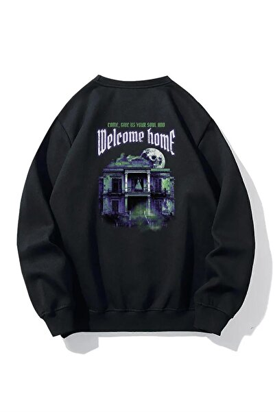 BRZ COLLECTION Hanorac unisex Oversize HuntedHouse Welcome Home