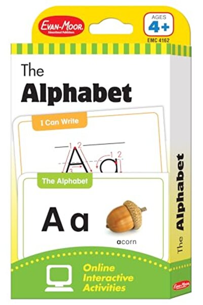 Evan Moor Educational بطاقات تعليمية عن الحروف الأبجدية