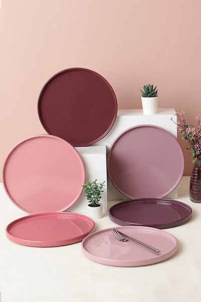 Keramika Mix Purple Stackable Servírovací Talíř 27 Cm 6 Bucuri