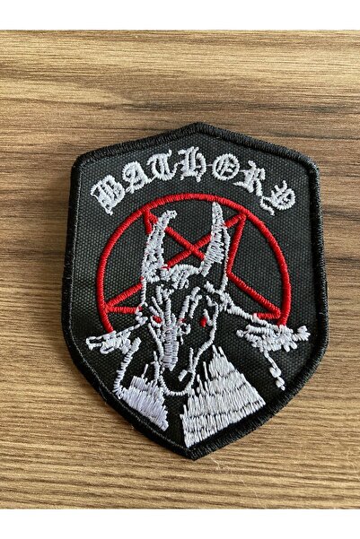StüdyoÜmitTişört Bathory Müzik Band Logo patch,peç,arma ve kot yaması
