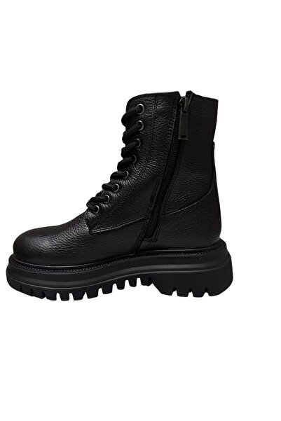 Bulldozer Kadın Yüksek Taban Fermuarlı HAkiki DEri Bot 250609