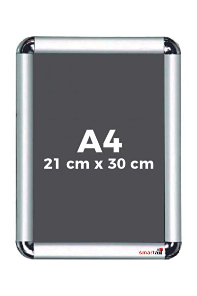 Smartad A4 Çerçeve - Rondo A4 Afiş Çerçevesi - Açılır Kapanır Aluminyum Çerçe...