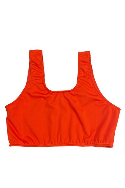 MİRASWİM Girl's Swimsuit Set with Shorts - Orange