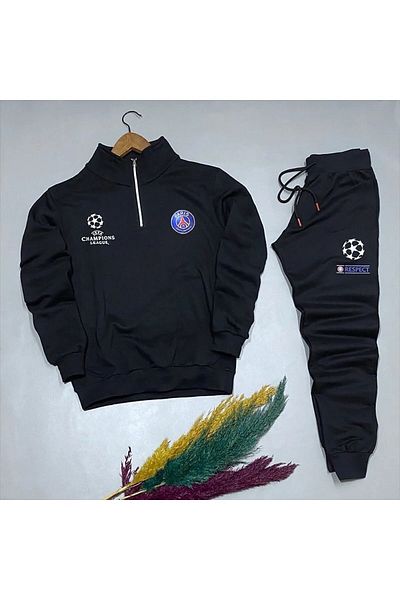 Pisa Art Champions League Special Design - Half Zip Unisex Sweat+Sweatpants Combo, High Quality