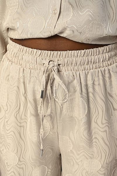 Orfeo Negro Γυναικεία - Ελαστική μέση, φαρδιά πόδια και παντελόνι με μικτό σχέδιο