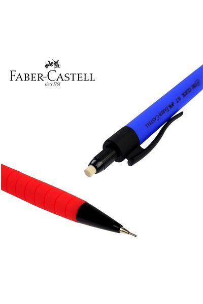 Faber Castell Faber-Castell Versatil Tri Click Pen - Rubber Coating, 0.7 Tips, 4 Pieces 17189