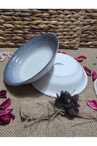 Güral Porcelain 12-Piece 17 Cm Honeycomb Pattern Pit Dinner Plate