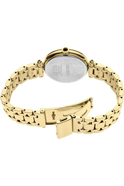 Seiko SRZ536P Quartz Çelik Altın Rengi Sedef Kadran Safir Cam 30 mm Kadın Kol Saati