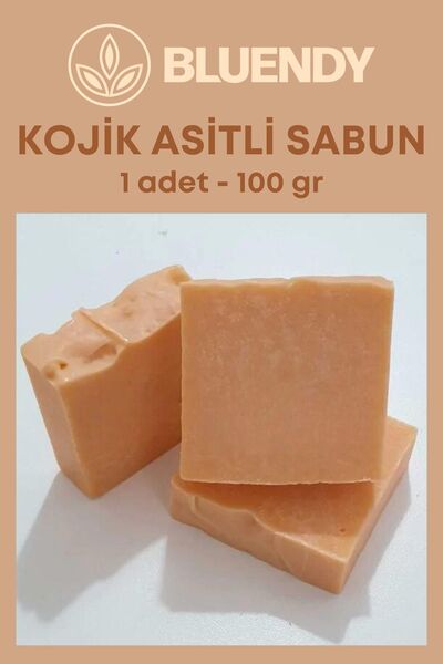 Bluendy صابون حمض الكوجيك الطبيعي - مزيل للبقع، صابون حامض صلب، يحتوي على حمض...