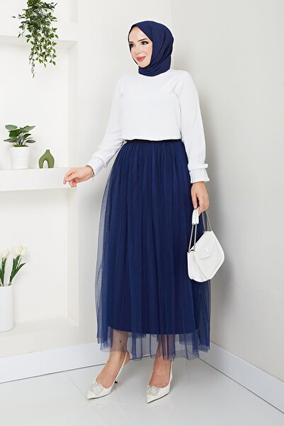 CNG MODA Fusta Hijab din Tulle