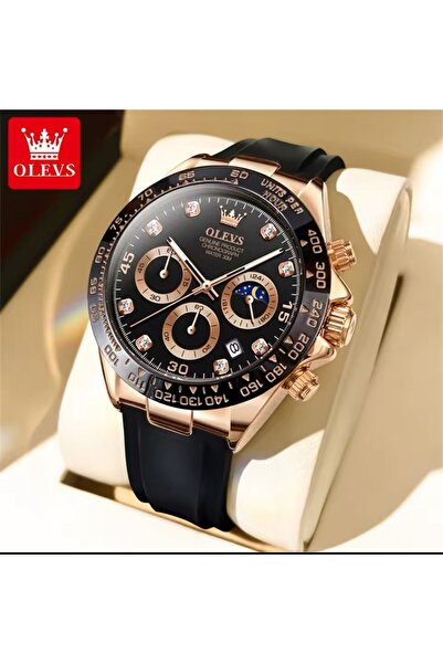 OLEVS الفولاذ المقاوم للصدأ - ساعة يد رجالية فاخرة مقاومة للماء 1 فئة