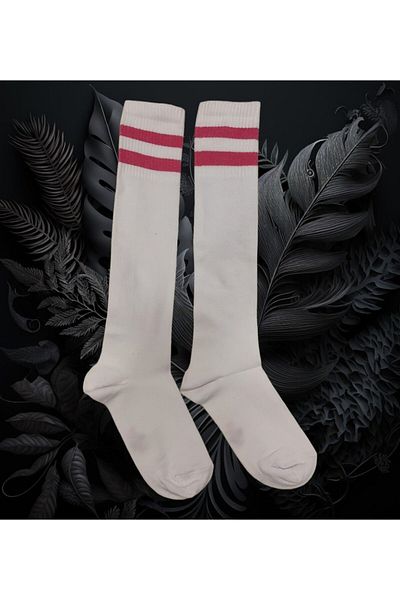 FG KONNİCHİWA COLORFUL STRIPES KNEE BOTTOM SOCK SORTS SCHOOL TENNIS SPORTSOCK