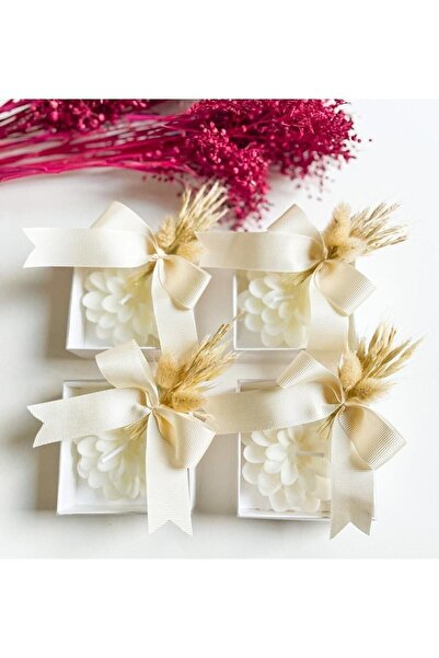 PEPPY SOAP Düğün Nişan Nikah Hediyesi Lotus Çiçeği Mum 10 Adet