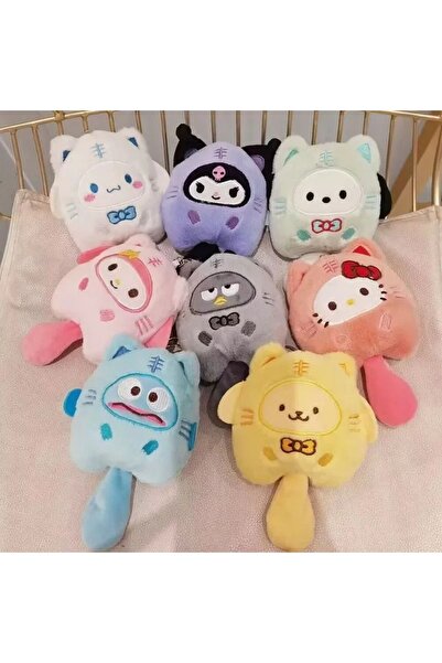 NB market Cinnamoroll Hello Kitty 12 Cm Anahtarlık Çanta Süsü Peluş Oyuncak Sanrio Mymelody Karikatür Peluş