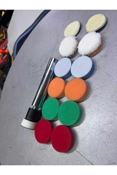 Genel Markalar 14 Parça Shinemate 30 mm keçe sünger seti+10cm Uzatma Demiri