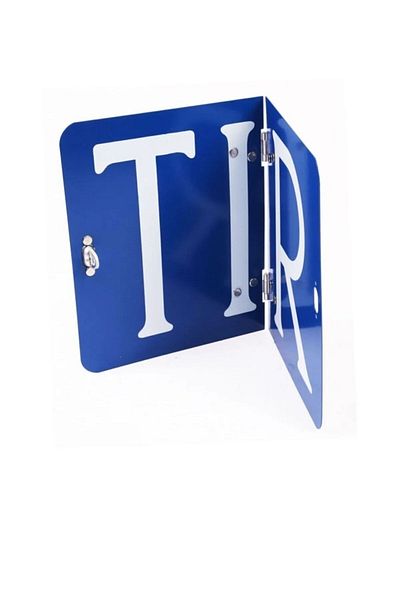 POLATLI OTO AKSESUAR OPEN CLOSE TIR PLATE WARNING PLATE ALUMINIUM