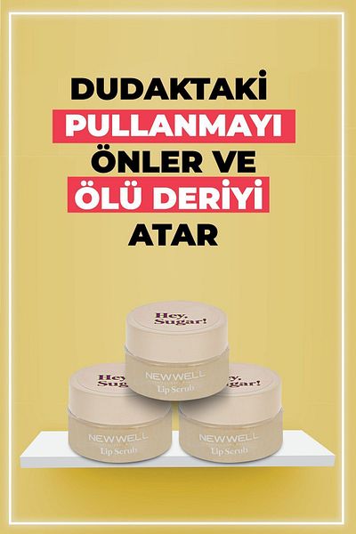 New Well Hey Sugar - 20gr Coconut Flavored Lip Peeling
