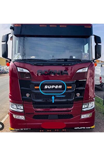 TIRMARKET Scania - Mercedes - Volvo - Ford - Daf Super Yazı Kromu 1 Parça .