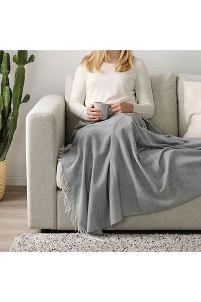 IKEA HOLMVI Cover Gray - 120*160 Seat Cover - Bedspread