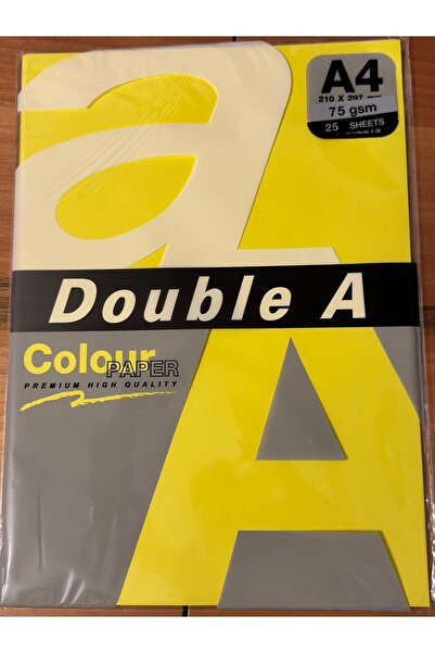 DOUBLE A 75 Gr - 25 Pieces Color Highlighter Yellow