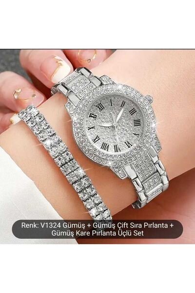 Silver BAYANLARA ÖZEL GÜMÜŞ RENKLİ 6 LI TAKI SETİ