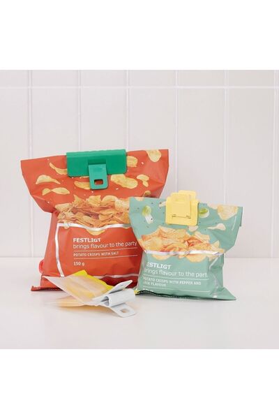 IKEA 9 Pieces Colorful Knitted Abborre Latch Pack