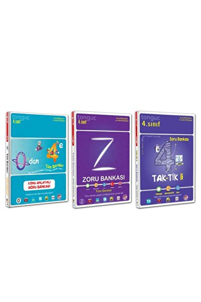 Tonguç Yayınları 4. Sınıf Konu Anlatımlı Zoru Bankası Taktikli Set 3 Kitap 2022