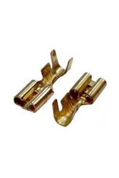 Hisar Sarı Kablo Ucu Df2t Pabuç Dişi Fiş 300adet Tırnaklı