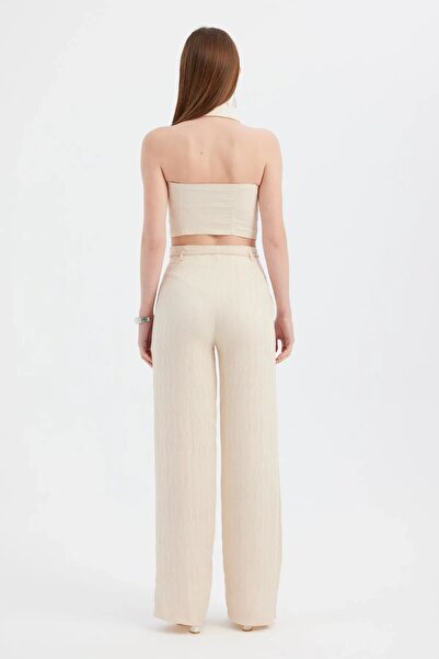 Hiccup Woven Straight Fit Belt Detailed Trousers
