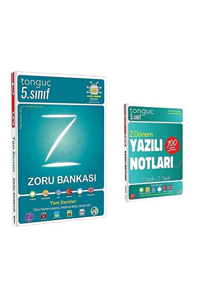 Tonguç Yayınları 5. Sınıf Zoru Bankası Tüm Dersler 2. Dönem Yazılı Notları